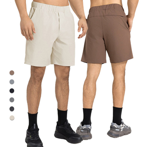 Pantalones Cortos Deportivos para Hombre, Ligeros, Tejidos, con Patrón Sólido, Transpirables, Ecológicos, con Bolsillos, de Secado Rápido, en Tela de Spandex/Poliéster - Product Image 4