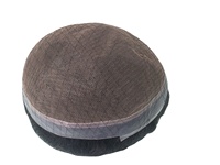 Perruque pour hommes de qualité supérieure Kinky Straight Remy Hair Toupee 100% Densité Meilleurs cheveux pour hommes
