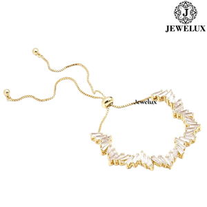 Bracelet Tennis Élégant Plaqué Or Moissanite Jewelux en Argent Sterling 925 Réglable pour Usage Quotidien – Meilleur Prix – Vente en Gros - Product Image 4