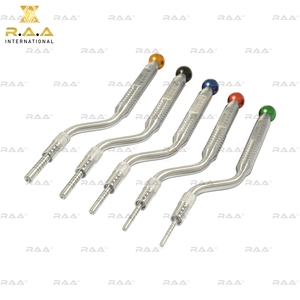 Ensemble de 5 Osteotomes Sinusculaires à Pointe Concave Courbée (Droits 2.6mm 3.1mm 3.8mm 4.5mm 5.0mm) Instruments d'Implantologie Dentaire - Product Image 3