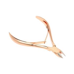 Coupe-ongles professionnel en acier inoxydable rose doré, nouveau design, lame droite, pointe affûtée, ouverture large, luxe - Product Image 2