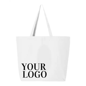 Bolso de mano rústico de tela suave, hecho de 100% algodón con estampado personalizado para promoción y marketing. - Product Image 1