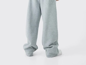 <b>Men</b> Baggy Sweatpants Relaxed Jogger Pants High Waist Drawstring Waistband Soft Fabric Casual Sports <b>Lounge</b> <b>Trousers</b> Deep - Product Image 2