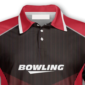 Polo de bowling respirant à manches courtes pour équipe sportive, uniforme de sport anti-humidité, sublimation, vente en gros, OEM - Product Image 5