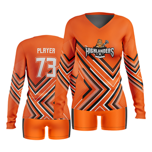 Ensemble d'uniformes de volley-ball pour hommes Cobra, sublimé, col en V, manches courtes, évacuation de l'humidité, 100 % polyester, élastique, nom du joueur - Product Image 4