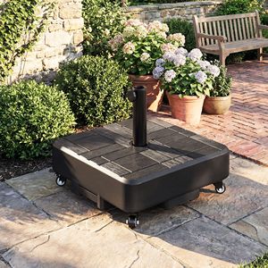 Base per Ombrellone da Esterno con Ruote per Pali da 1.5''/1.9'' - Elegante Supporto per Ombrellone da Giardino - Product Image 2