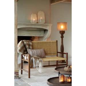 Lampe sur pied Robbia naturelle, lampe sur pied en bois, style rustique campagnard, éclairage scandinave, décoration intérieure de la maison - Product Image 2