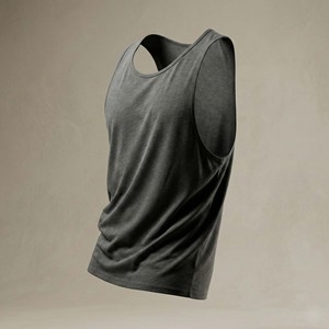 Camiseta sin mangas de alta calidad para hombre, con aberturas en los brazos, personalizable con logo, estilo urbano, tipo muscle tee, OEM, 100% algodón, ecológica, de secado rápido. - Product Image 5