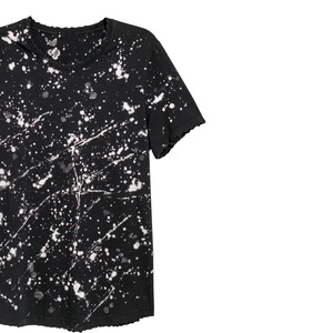 Camiseta Moderna con Estampado de Salpicaduras de Pintura, Estilo Urbano Premium, Vintage, Gráfico, Transpirable, para Hombre, 100% Algodón, Secado Rápido - Product Image 3