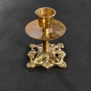 High Quality Brass Vintage <b>Small</b> <b>Candle</b> Holder With Irregular Shape And Polish Finished For Home Decoration Metal <b>Candle</b> Stand - Product Image 6