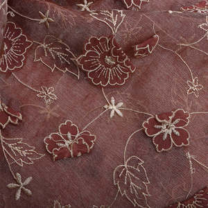 Tela de encaje floral de poliéster de primera calidad con bordado láser de lujo para vestidos de novia, de noche y prendas textiles. - Product Image 1