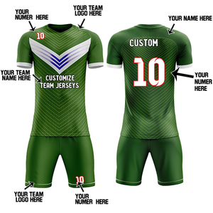 Uniformes de football OEM en tissu polyester léger pour adultes, ensemble complet de maillots et shorts de football, chemises d'entraînement - Product Image 2