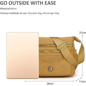 Bolso de Hombro Ultraligero para Mujer con Correa Ancha Ajustable, Bolso Bandolera, Bolso de Pecho, Accesorio Cómodo para Damas - Product Image 2