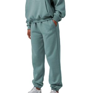 Conjunto de 2 Piezas para Mujer, 100% Felpa, Sudadera con Capucha y Bolsillo Tipo Canguro, Color Sólido, Estilo Vintage, Corte Regular, Largo Completo, Transpirable para Invierno - Product Image 4