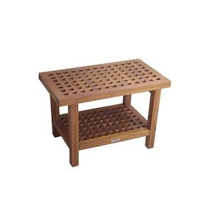 Banc de douche en teck, fabriqué en Indonésie, meuble en bois massif - Product Image 1