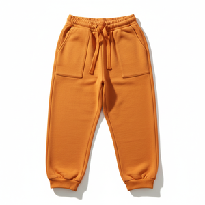 Pantalones Deportivos Naranja para Hombre PRO ENTERPRISES, Cintura Elástica Antiestática, Cintura Alta, Bolsillos Laterales, Joggers Casuales de Otoño, Tejido de Algodón - Product Image 1