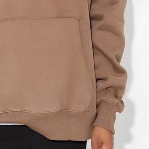 Sudadera con Capucha Oversize Color Caqui con Monograma, Estilo Casual Urbano, Mezcla de Algodón, Logotipo Personalizado, Proveedor OEM ODM, Fábrica - Product Image 5