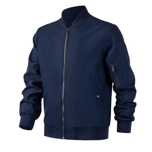 Blouson Bomber Rouge pour Hommes Perfectionists, Hiver, Résistant au Vent et à l'Eau, Fermeture Éclair, Col Montant, Coupe Classique, Polyester - Product Image 4