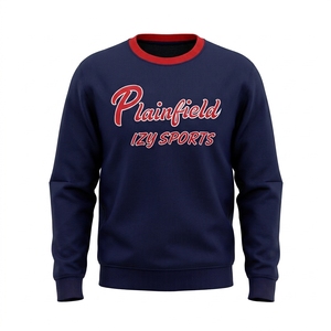Sudadera Clásica de Cuello Redondo para Hombre, de Felpa Relajada, Mezcla de Algodón, Manga Larga, Ropa Casual para el Día a Día, Sudadera Deportiva - Product Image 5