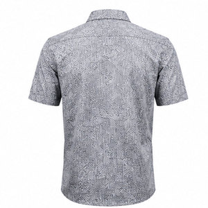 Camisa Casual Estampada para Hombre con Botones, Corte Elegante y Sensación de Algodón Suave, Ajuste Relajado - Product Image 2