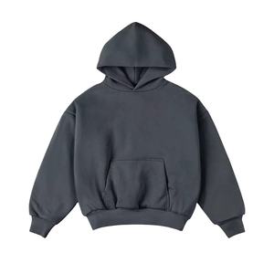 เสื้อฮู้ดและสเวตเตอร์ของผู้ชายผ้าฟลีซหนาแนวสตรีทผ้า GSM สูง600 400ออกแบบได้ตามต้องการ - Product Image 6