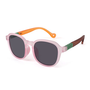 2025 Fashion Boys Girls Round <b>Sunglasses</b> UV400 Color Frame Polarized Kids <b>Sunglasses</b> - Product Image 1
