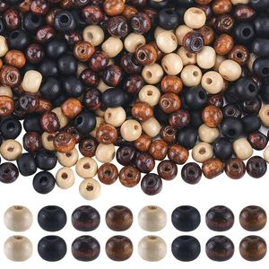 Perles artisanales en bois pour bracelet, collier, porte-clés, perles en bois naturel, formes variées, perles artisanales en vrac - Product Image 3