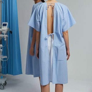 Ropa de Trabajo Médica Transpirable de Primera Calidad con Bolsillos Prácticos para Uso en Equipo, Bata para Pacientes - Product Image 3