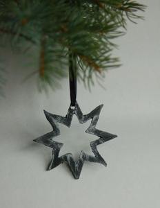 Metal Christmas <b>Star</b> Ornament | Black <b>Hanging</b> <b>Star</b> Tree Decoration | Holiday Decor - Product Image 6