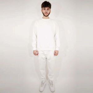 Sweat-shirt pour homme automne/hiver, couleur unie, doublé en polaire, col rond, tendance, pantalon décontracté de marque, pantalon décontracté - Product Image 3