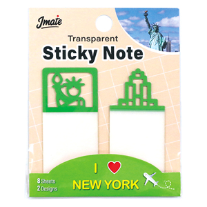 Unique Landmark Sticky Notes – Minimalist Travel-Inspired Sticky Tabs with Clear Film Design for Office, School & Souvenir Gifts - Product Image 3
