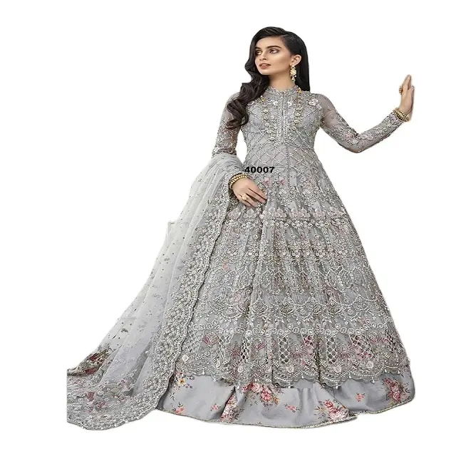 فستان نسائي باكستاني من مجموعة جديدة, فستان نسائي باكستاني من Salwar Kameez لملابس الزفاف والمنزل متوفر بسعر الجملة