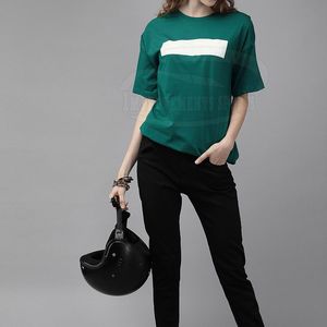 Womens Fashion <b>Tshirt</b> Short Sleeve Casual Soft Fabric Comfortable Everyday Clothing Top For Women Minimalist Style All Seasons - Product Image 5