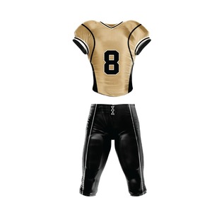 Tenue de sport tendance : uniforme de football américain / uniforme de football américain en tissu polyester imprimé par sublimation - Product Image 1