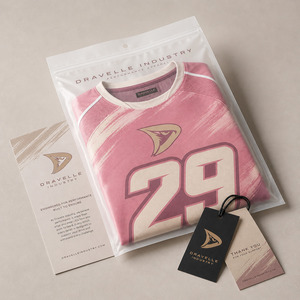Maillot de motocross personnalisé en polyester micro-mesh, sublimation, design effet pinceau rose poussiéreux, manches longues, tout-terrain - Product Image 4