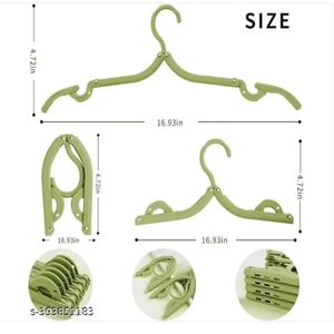 ไม้แขวนเสื้อพลาสติกพับได้แบบพกพา อุปกรณ์เสริมสำหรับการเดินทาง - Product Image 5