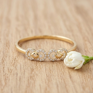 Anillo de compromiso y aniversario de oro macizo de 14K con diamante cultivado en laboratorio de corte brillante para mujer, certificado IGI, regalo de moda - Product Image 5