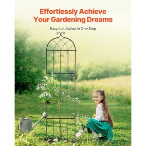 2 Confezioni di Tralicci da Giardino in Metallo Antiruggine 87 x 20 Pollici per Rose Rampicanti da Esterno - Recinzioni, Tralicci e Cancelli - Product Image 5