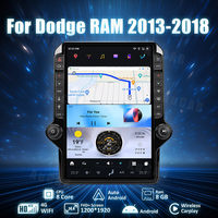 Autoradio AuCar 14,4 pouces, autoradio Android 14, écran Tesla, lecteur multimédia DVD, navigation GPS pour Dodge RAM 2013-2018, vidéo de voiture