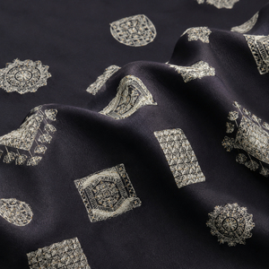Premium Abaya Sequin Embroidery Fabric Velvet <b>Net</b> <b>Mesh</b> Textile For Gulf UAE Modest Fashion Garment Supply - Product Image 4