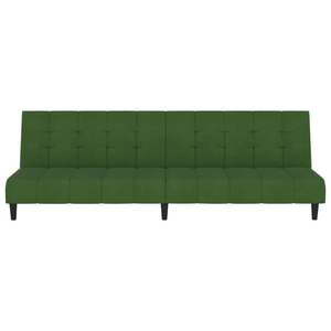Sofá Cama Compacto de Terciopelo Verde Oscuro 100% Poliéster con Madera y Plástico, Nueva Categoría de Producto - Product Image 5