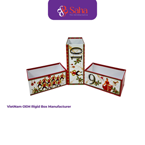 Gold Foil Stamping Embossing Vietnam OEM Customizable Matt Lamination Gift Recyclable Bio-degradable Handmade <b>Kraft</b> Paper <b>Boxes</b> - Product Image 6