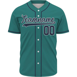 Nouveaux maillots de baseball personnalisés imprimés par sublimation, best-sellers, respirants, grande taille, manches courtes - Product Image 1