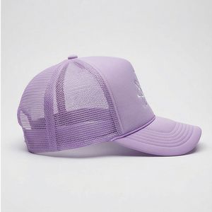 Gorra de béisbol con logo Atom de Lavender Cap, elegante sombrero masculino de moda, la elección más demandada, de algodón transpirable, la última tendencia de verano. - Product Image 3