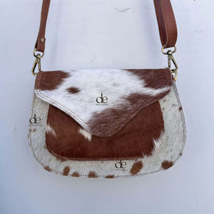 Véritable cuir de vachette fourrure sac à main bandoulière sac à bandoulière élégant cheveux sur cacher fourrure vente chaude épaule sac à bandoulière pour les femmes - Product Image 1