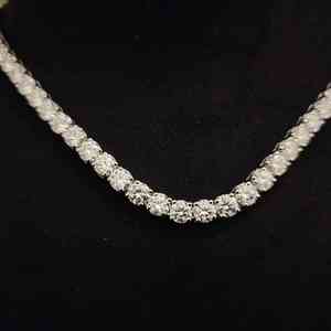 Chaîne cubaine unisexe en argent sterling 925 plaqué argent, maillons de 5 mm, diamant de laboratoire, bijoux hip-hop pour fête, cadeau - Product Image 2