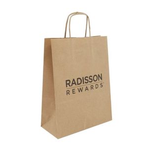 Bolsa de Compra de Papel Kraft Marrón con Impresión de Logotipo Personalizado para Boutique de Ropa, Suministro de Embalaje para Tiendas Minoristas - Product Image 1