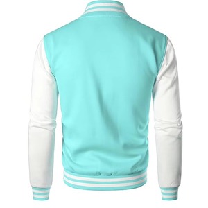 Custom Front Logo Stand Collar Windproof Breathable Fleece Varsity <b>Jacket</b> <b>for</b> <b>Men</b> Winter College <b>Baseball</b> - Product Image 4