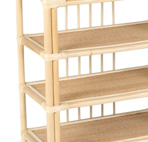Nordic Style Natural Rattan Shelving Display Shelf For Children Toys <b>Books</b> Interior Home Decor Slatted Accent - Product Image 2