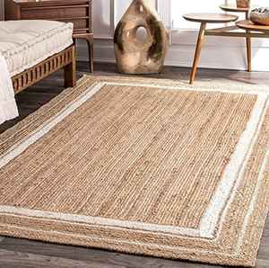 Tapis économiques en jute 100% pour chambre et salon - Product Image 1